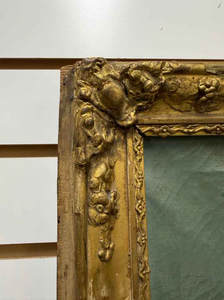Trumeau Mirror w/ Country Oil Panting Scene
