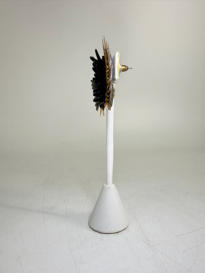 MIGNONNE GAVIGAN Black&Gold Wing STUD Earrings