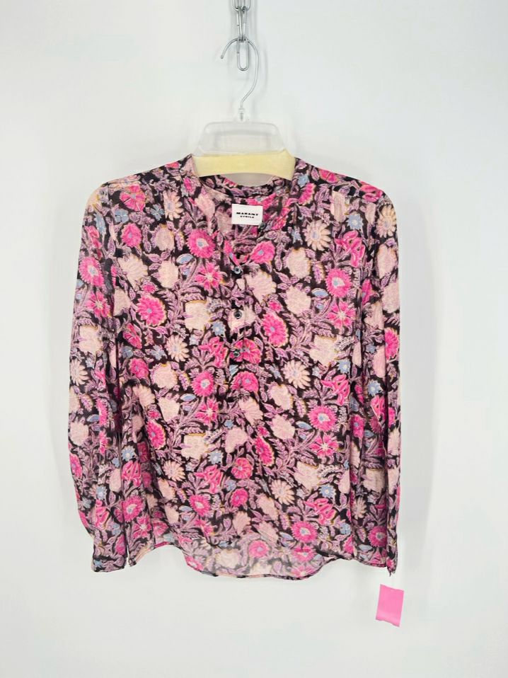 MARANT ETOILE Size 38 Pink Print Floral Blouse