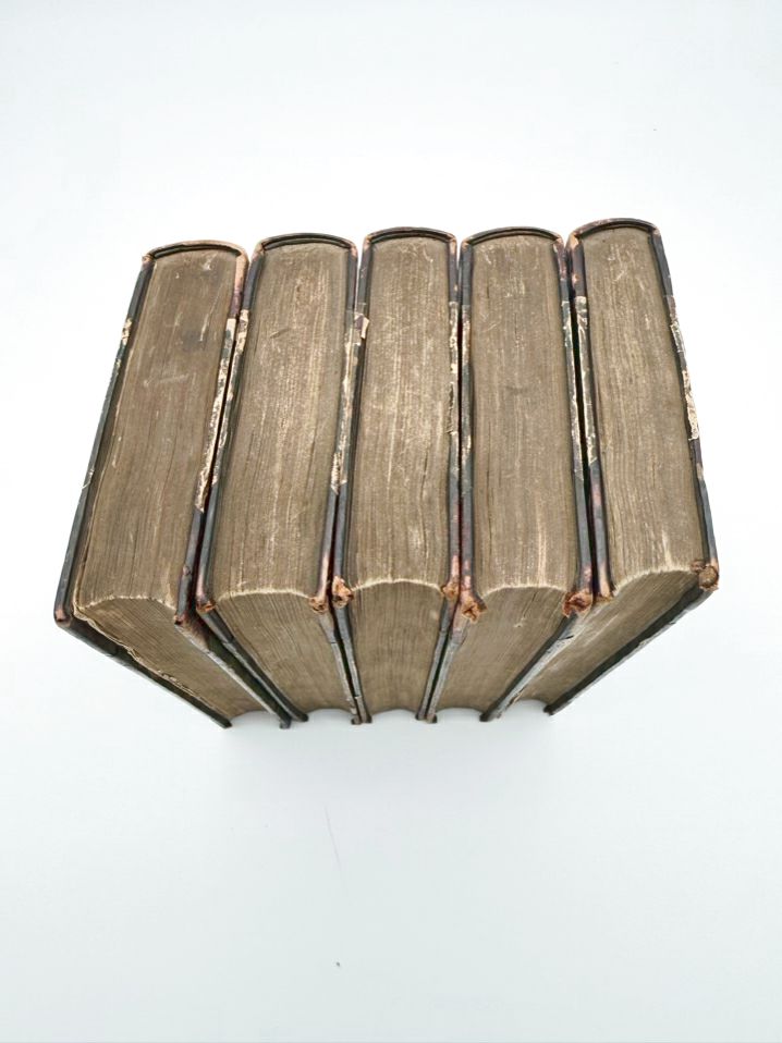 WAVERLY NOVELS Leather Bound Set Of 5 Books