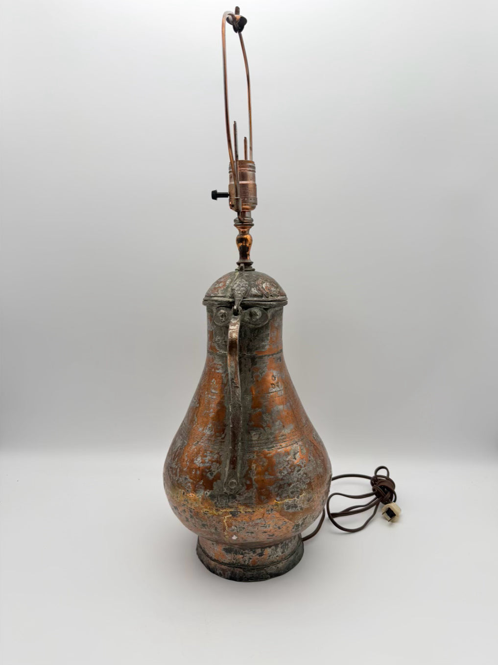 Copper Medium Water Jug Lamp No Shade