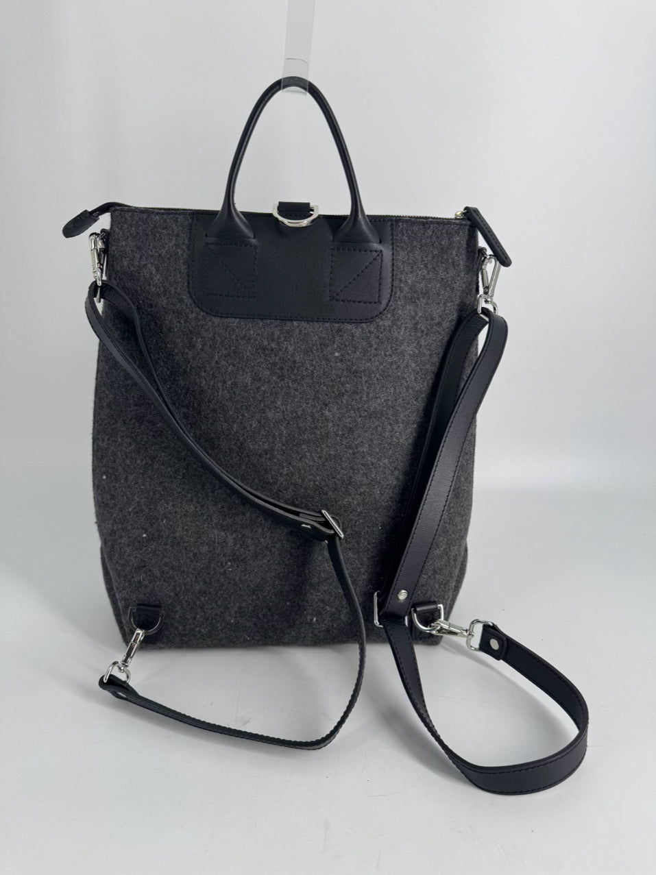 GRAF LANTZ Gray Felt Backpack