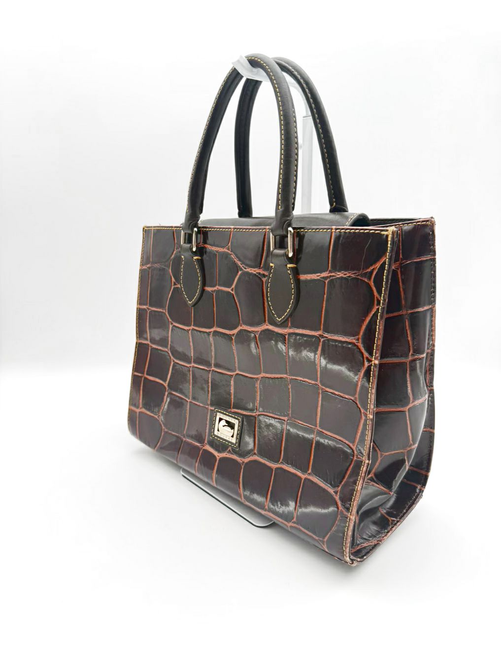 DOONEY & BOURKE Chocolate Leather Embossed Purse