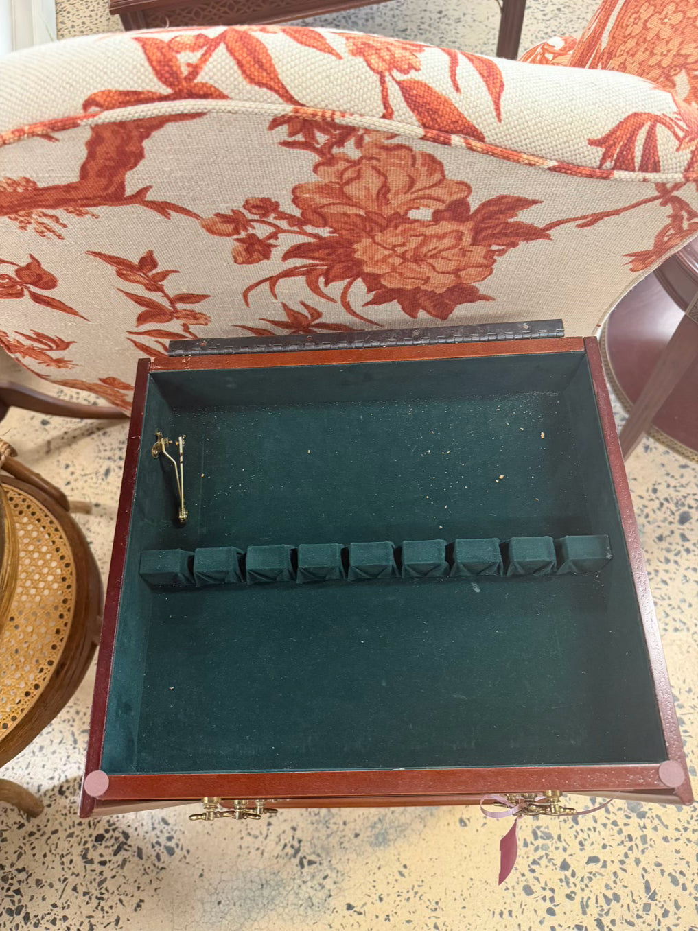 Dark Wood Chest for Silverware