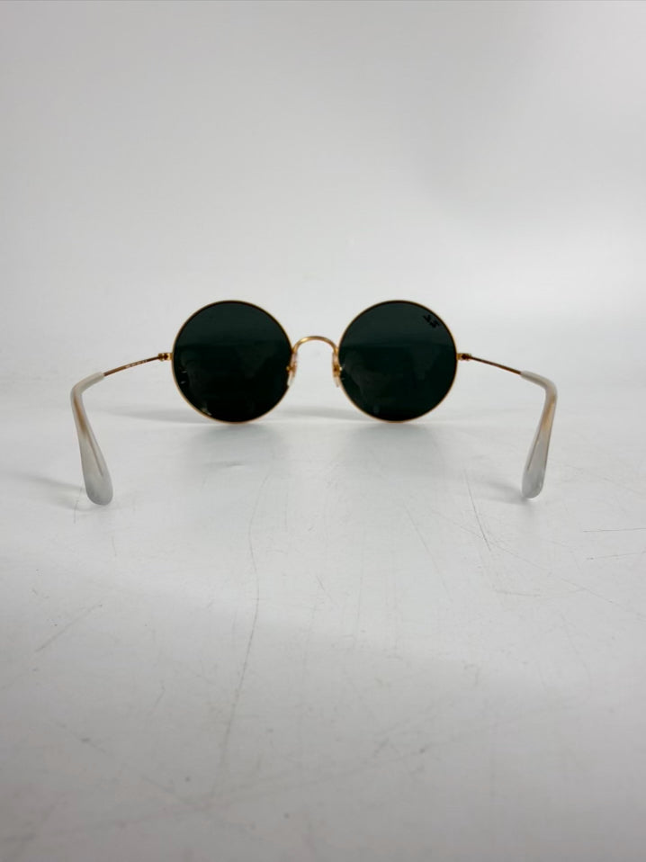 RAY-BAN Oval 1970 Gold Tone Sunglasses
