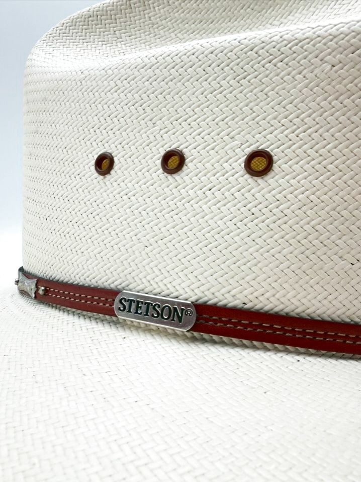 STETSON Grant T Cream Straw Cowboy Hat