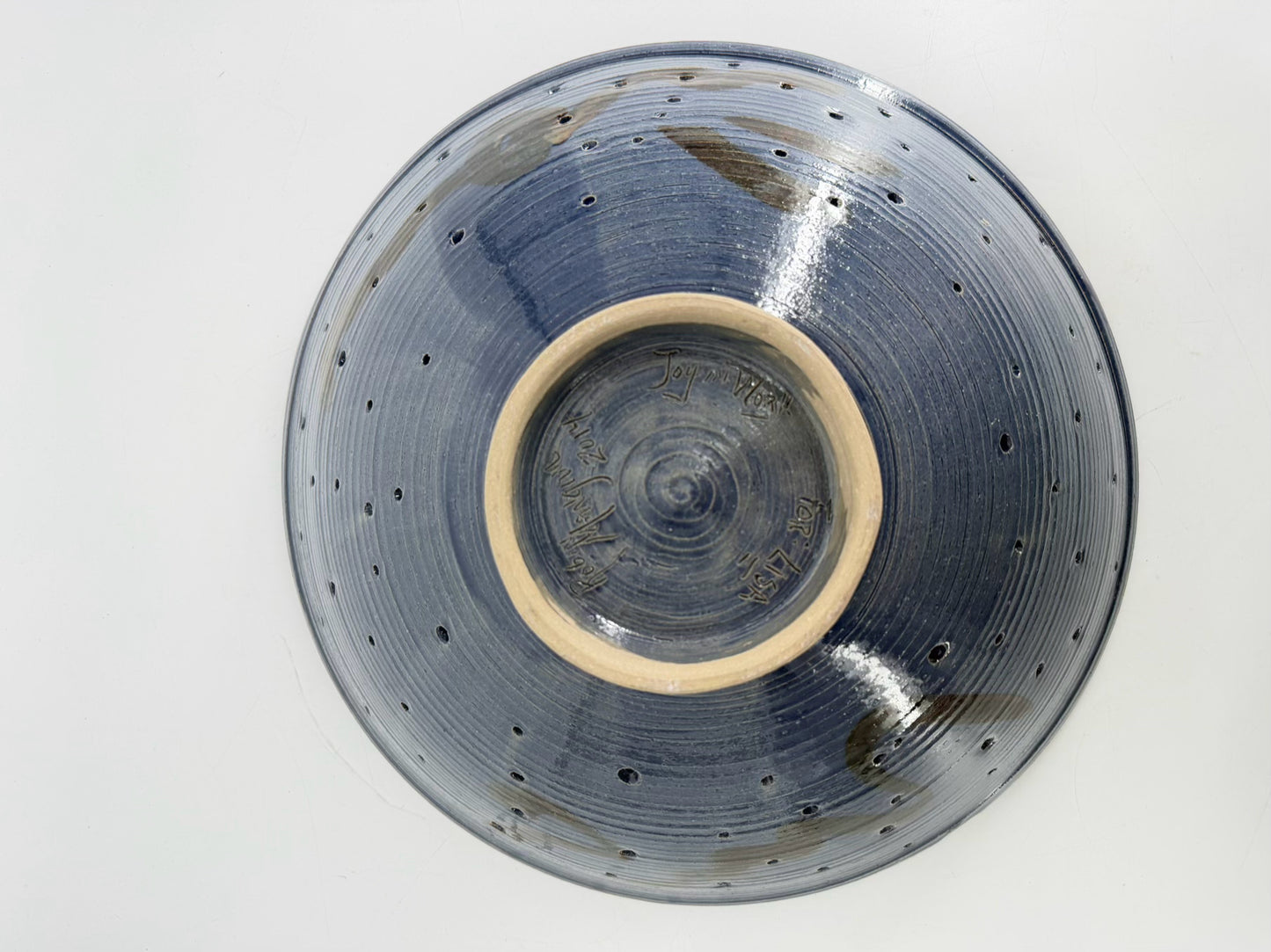 MANGUM Blue Pottery Bowl