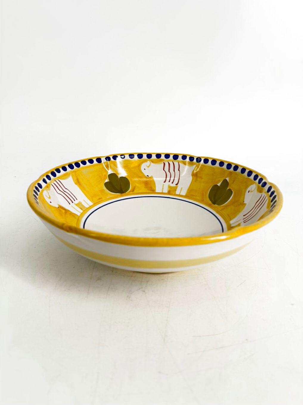 VIETRI SOMLIMENE Yellow & White Bowl