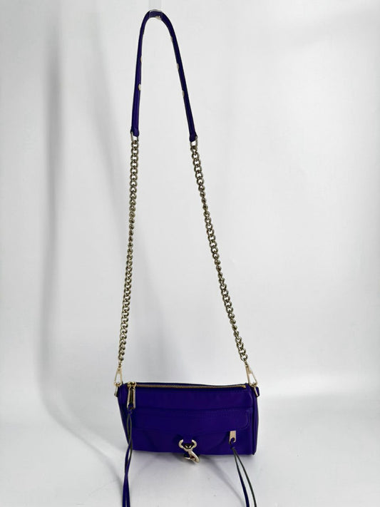 REBECCA MINKOFF Violet Leather Crossbody Bag