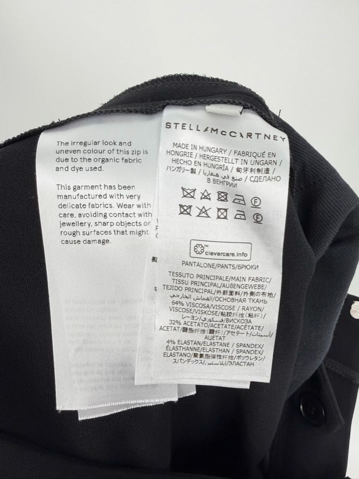 STELLA MCCARTNEY Wmn's Size 44 Black Pleated Pants NWT