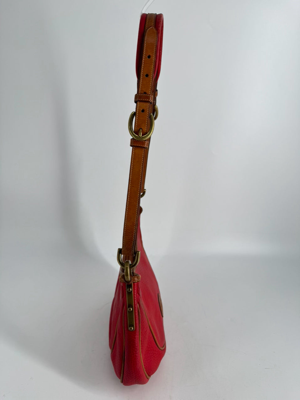 VINTAGE DOONEY & BOURKE Red & Brown Leather Purse