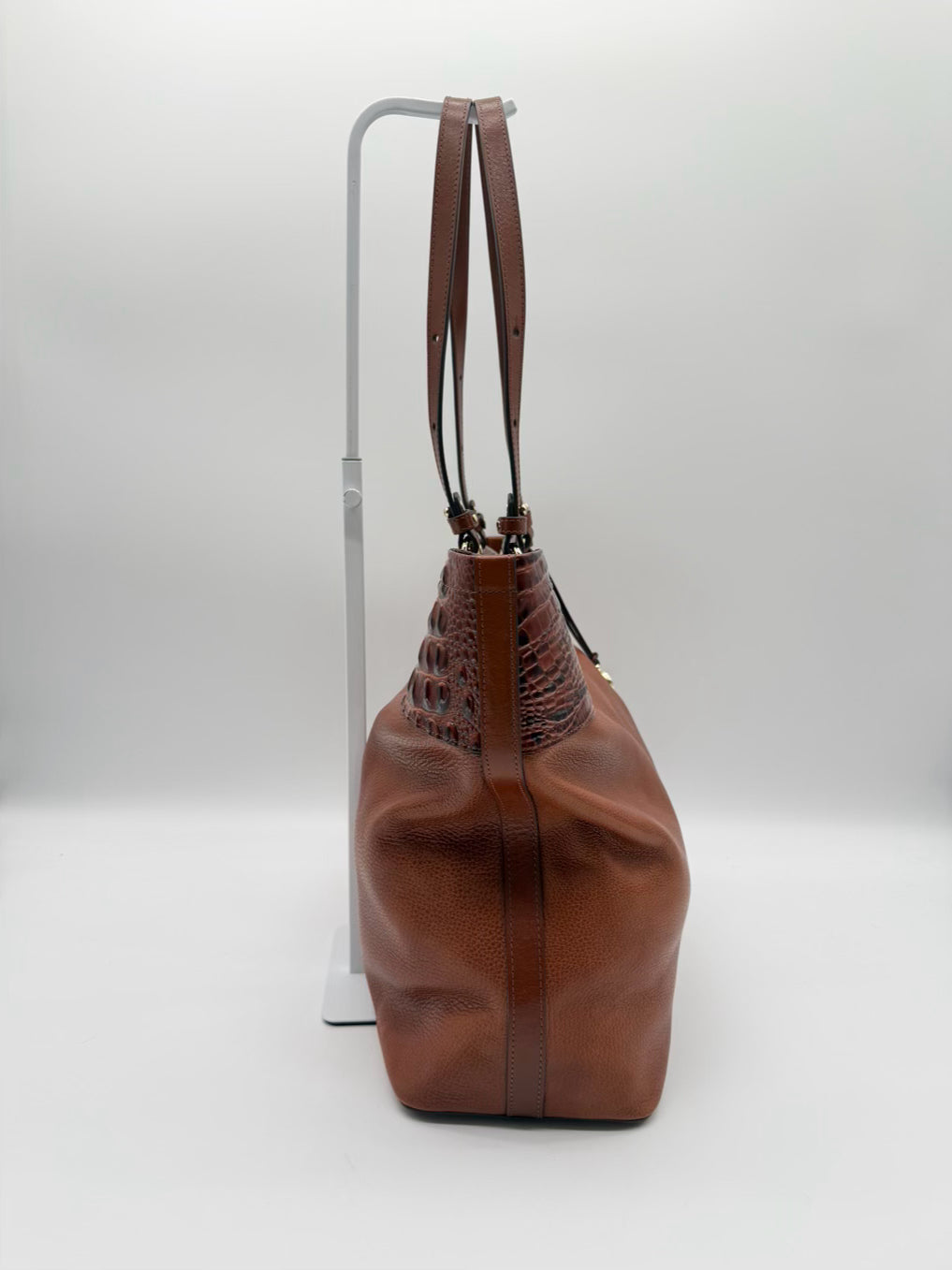 BRAHMIN Tansey Pecan Westerly Leather Purse
