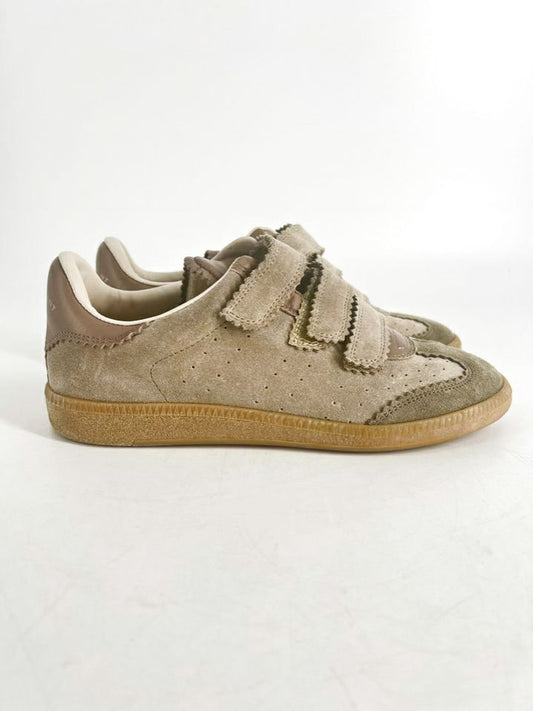 ISABEL MARANT Size 38 Green & Brown Leather Casual Shoes