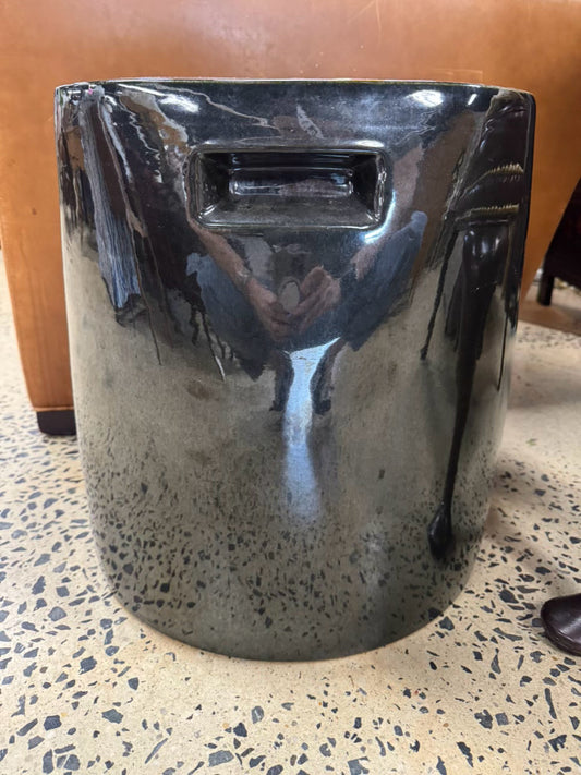Black Ceramic Garden Stool