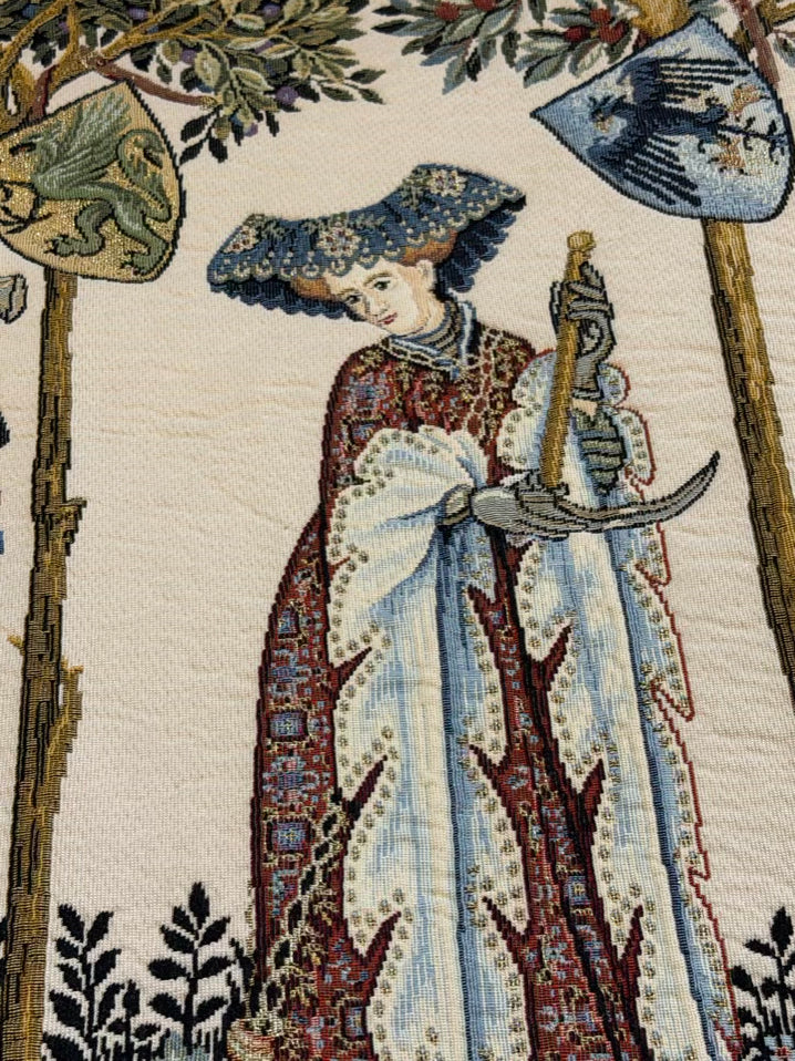 Cream The Nine Worthies Fabric Tapestry