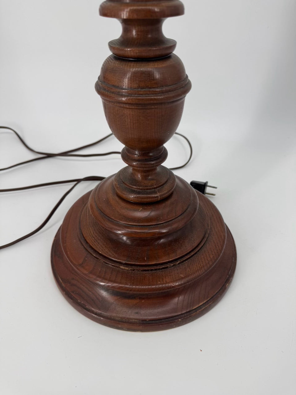 Wood Barley Twist Floor Lamp