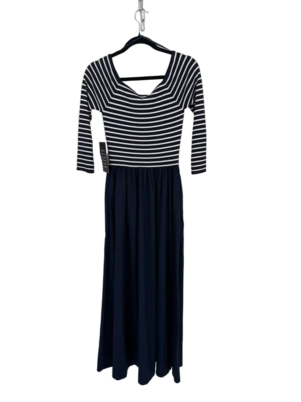 TUCKERNUCK Wmn's Size M Navy Stripe Maxi-Dress NWT