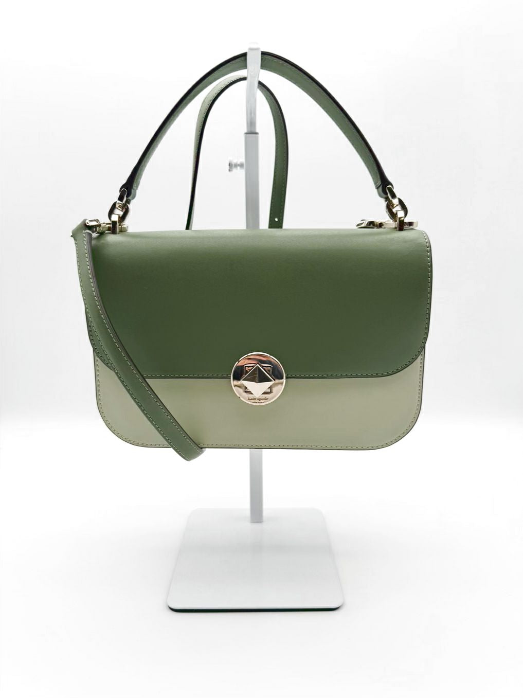 KATE SPADE Audrey Flap Mint Leather Crossbody Bag