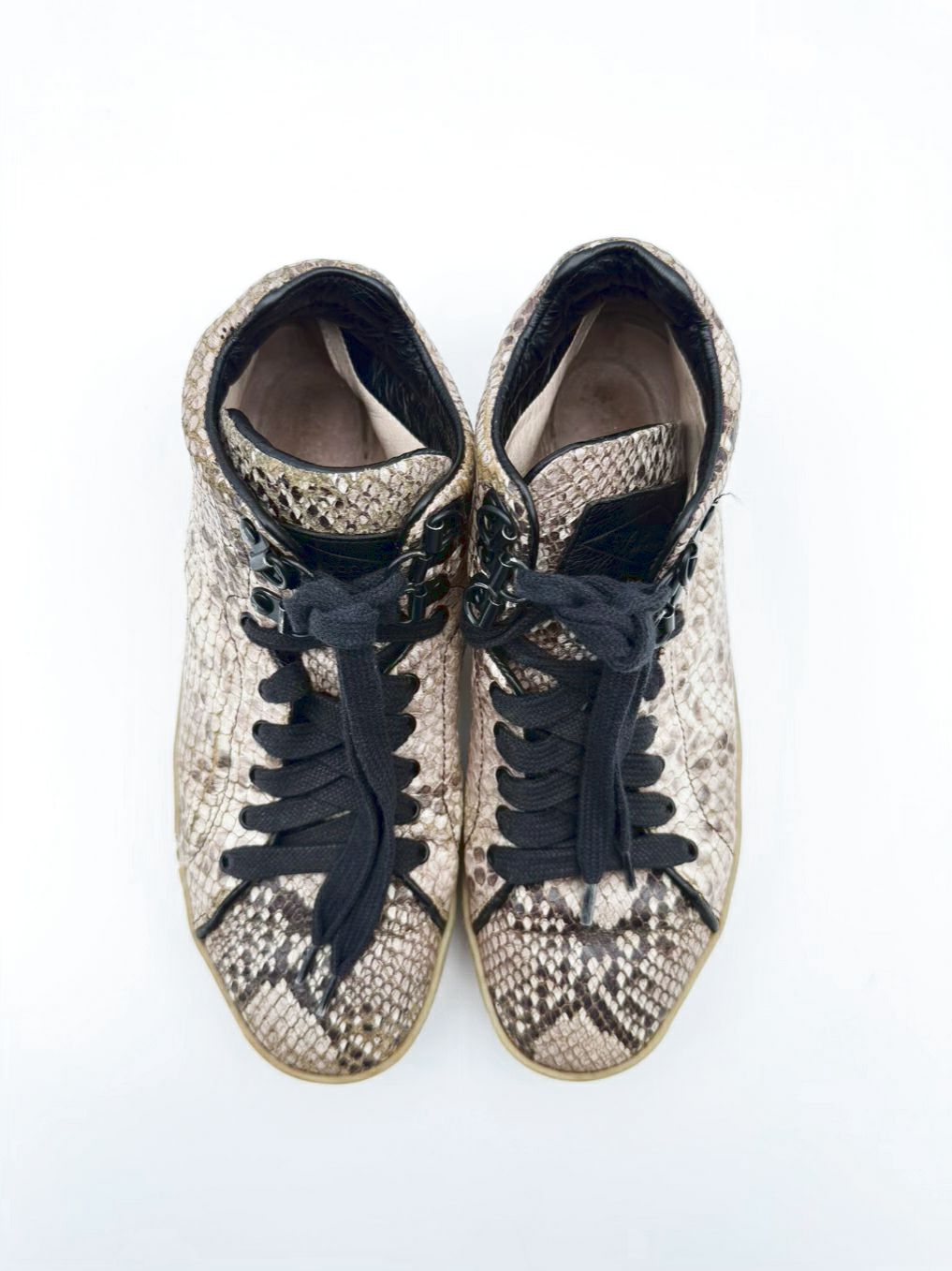 RAG & BONE WMNS Size 36 Cream & Brown Animal Print Casual Shoes
