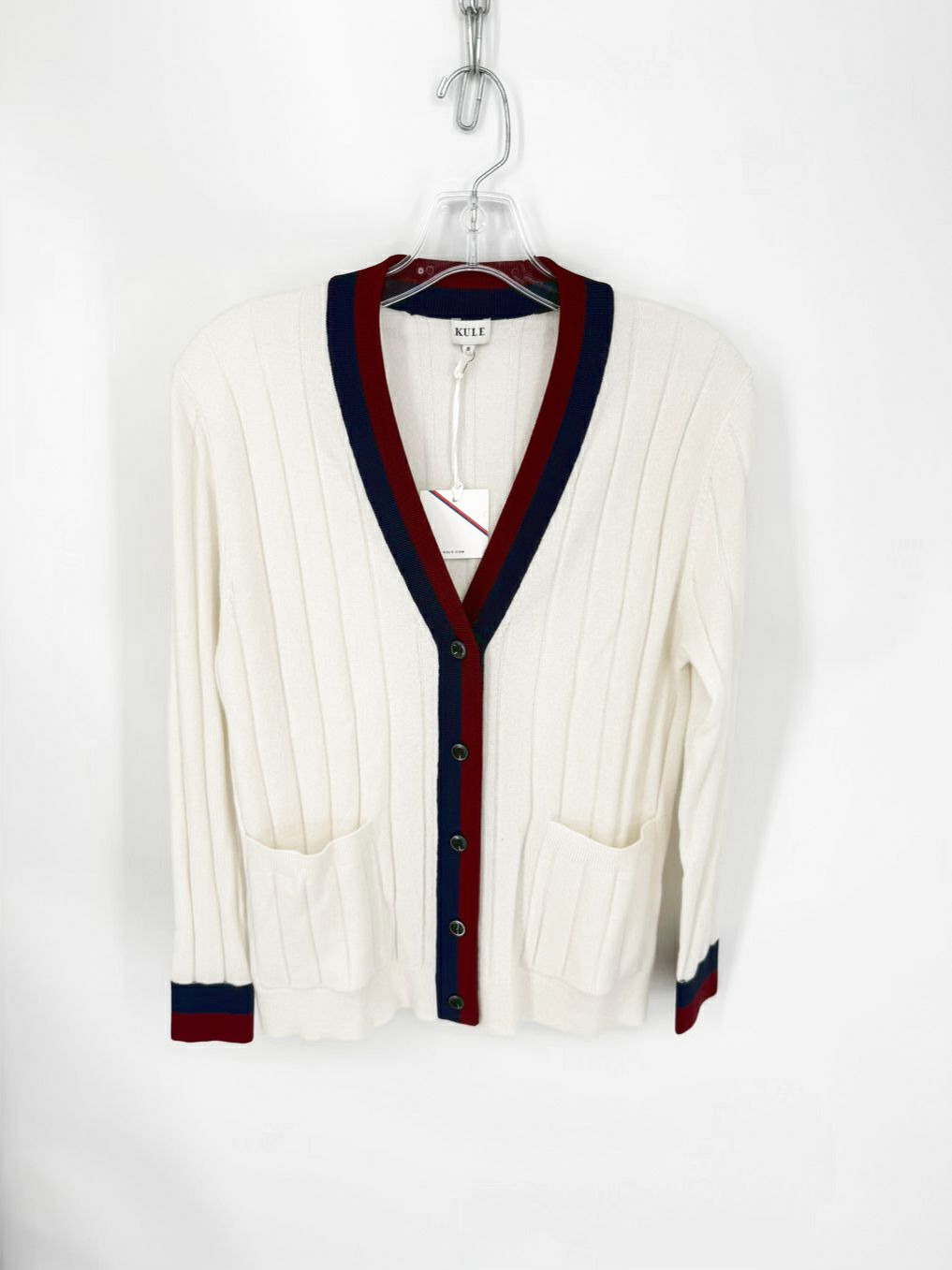 KULE The Sinclair Wmn's Size S Cream Cashmere Cardigan NWT