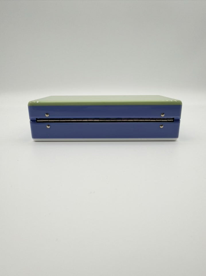 EDIE PARKER Mint, Purple & White Jean Acrylic Shell Shape Clutch Bag
