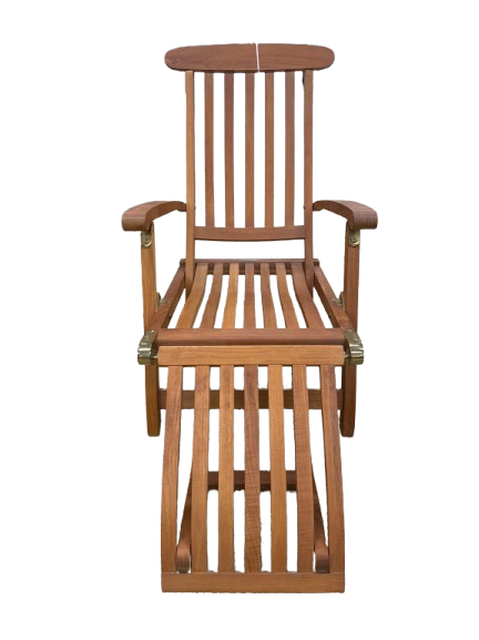 BARLOW TYRIE Teak Outdoor Steamer Chair