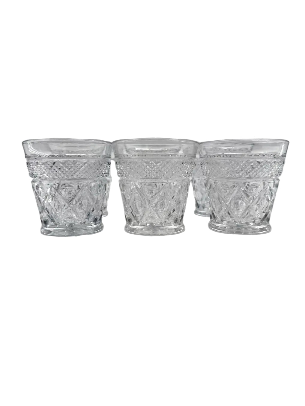 IMPERIAL GLASS  Clear Glass Set Of 6 Cape Cod Small Tumblers