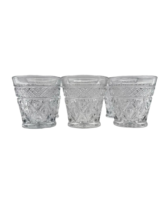 IMPERIAL GLASS  Clear Glass Set Of 6 Cape Cod Small Tumblers