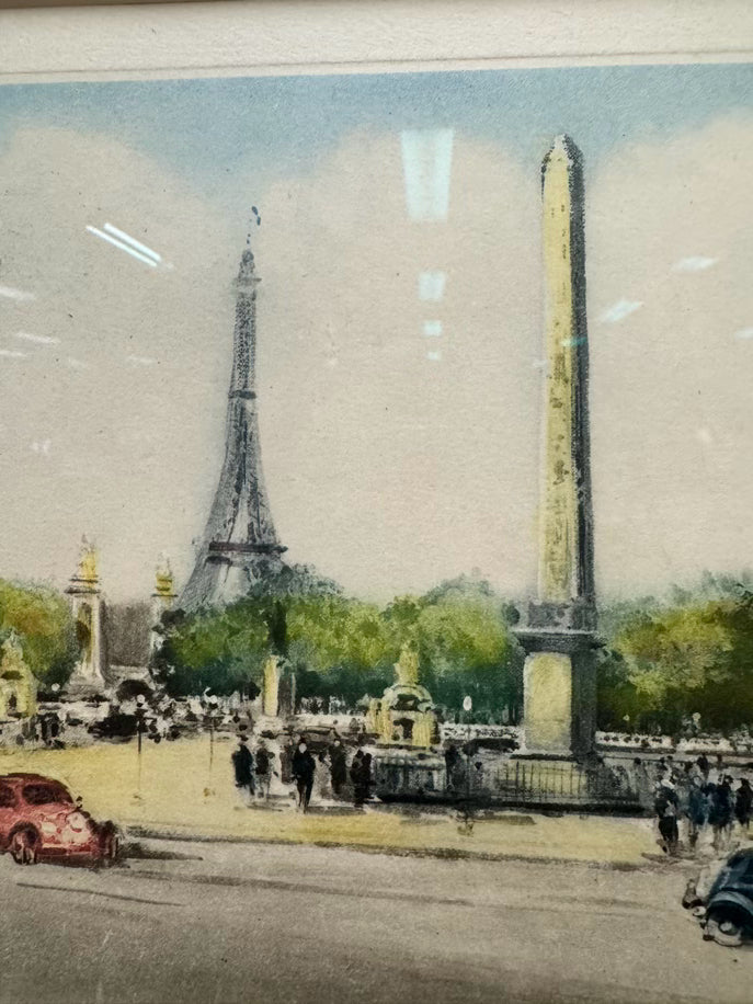 CHARLES BLONDIN Paris Scene Pair of Framed Art