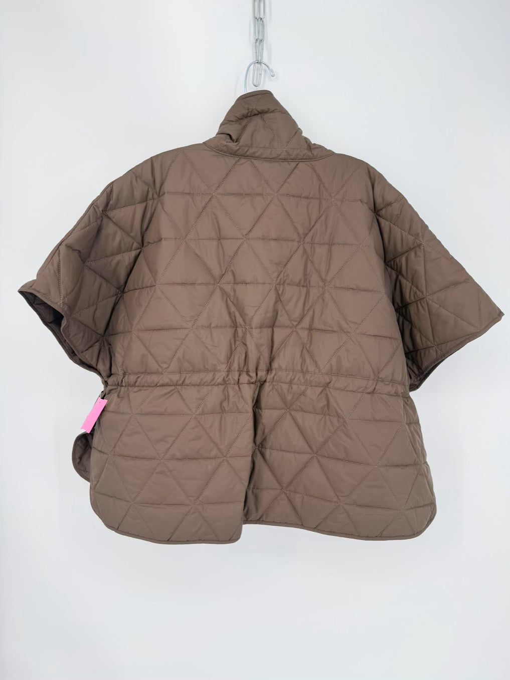JOH Jamel Wmn's Size L Brown Quilted Short Sleeve Jacket NWT