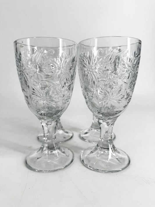 PRINCESS HOUSE Clear Glass Fantasia Set Of 4 Water Glasses