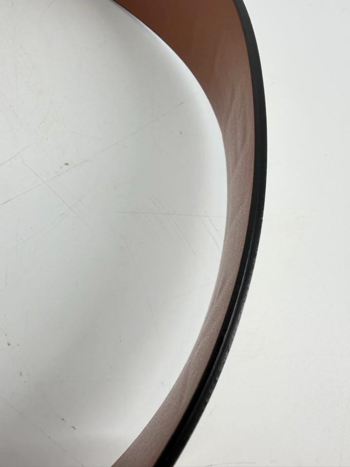 VALENTINO By MARIO VALENTINO sm Cream & Brown Leather Belt