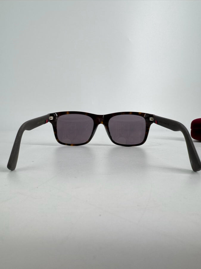 GUCCI Black Sylvie Web Accent Wayfarer Sunglasses