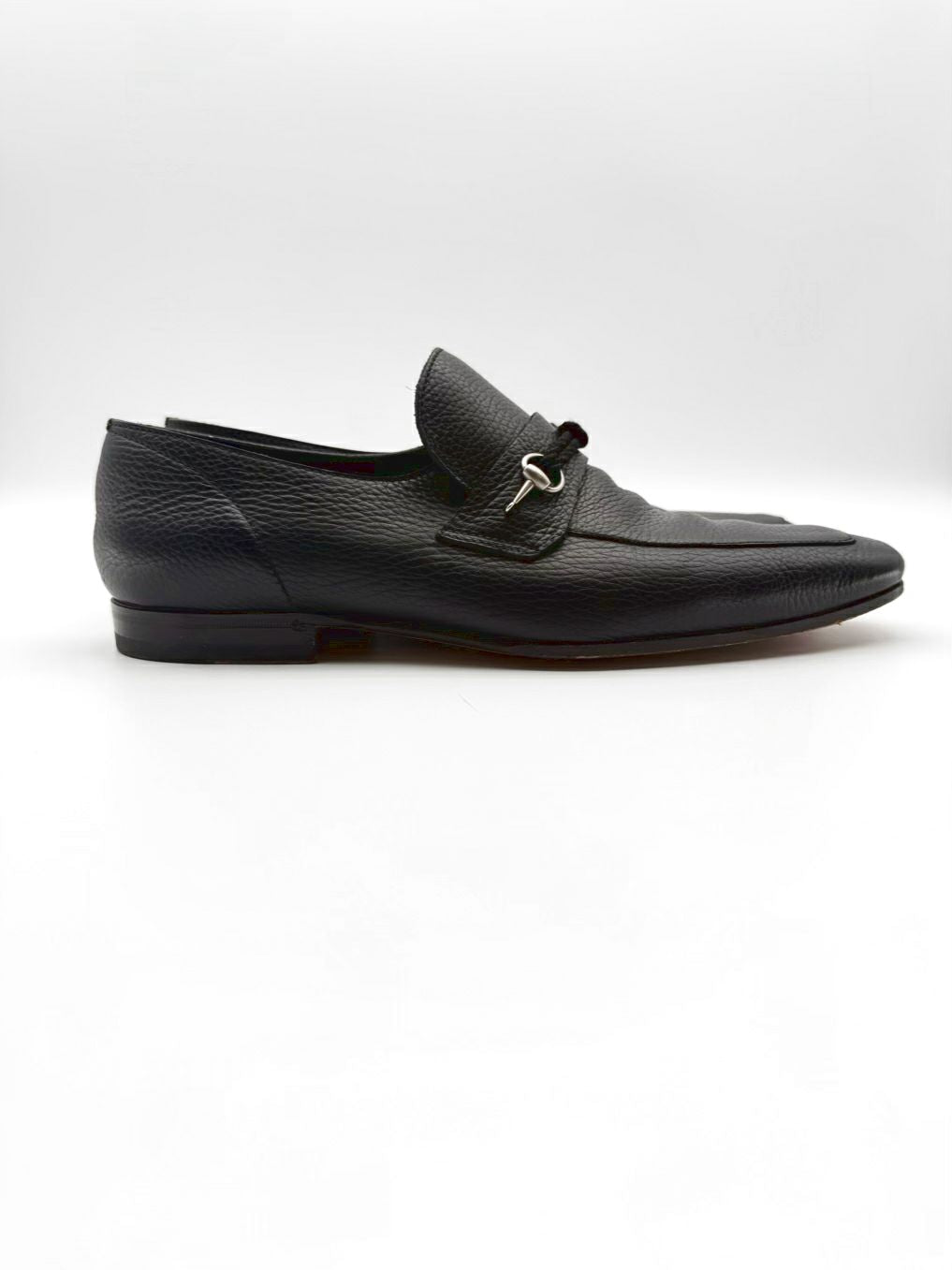 GUCCI Horsebit MENS Size 10.5 Black Leather Loafers