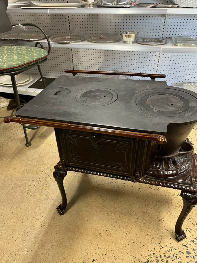 FRENCH Brown Cast Iron Decorative Stove
