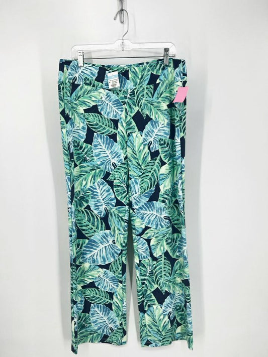 J MCLAUGHLIN Size XL Blue & Green Print Pants NWT