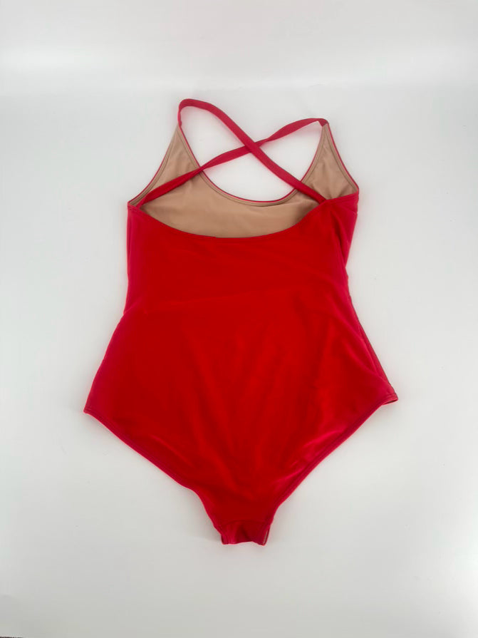 GUCCI Red & Black Size M 1pc Swimsuit