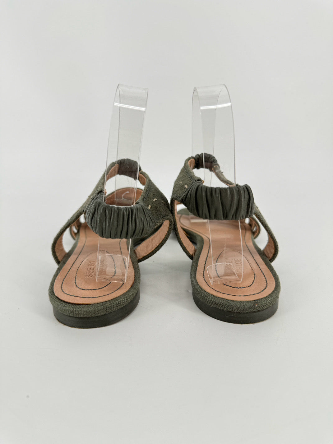 SEE BY CHLOE Size 39.5 Green Canvas Sandals