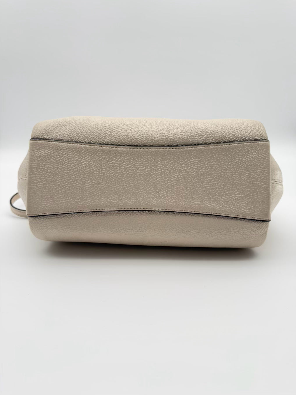 COACH Elise Satchel Cream Leather Purse