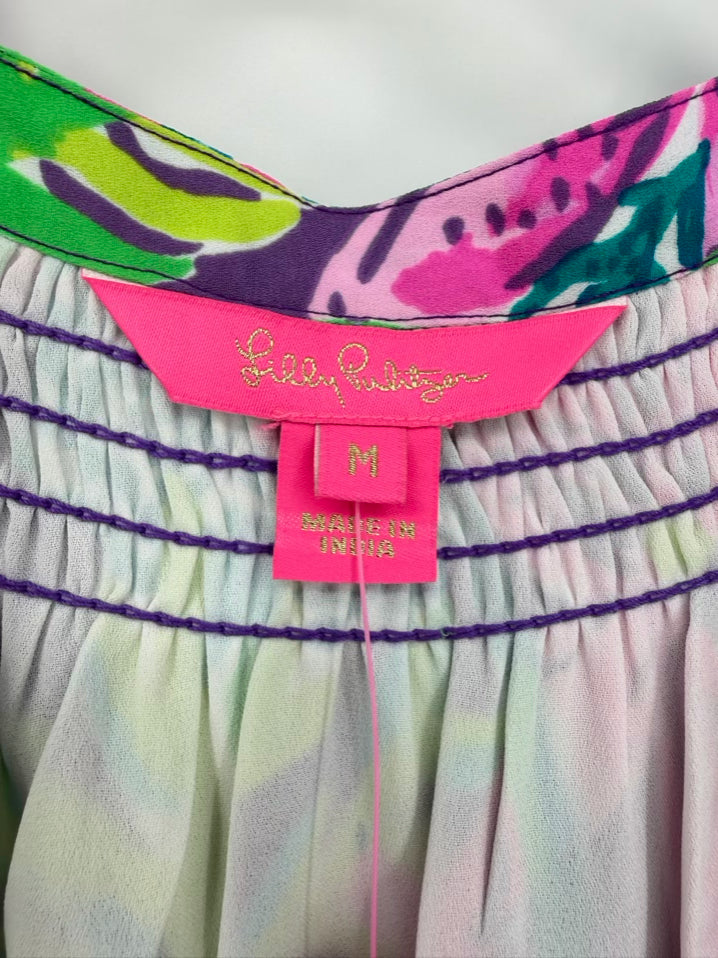 LILLY PULITZER Size M Purple Print Dress NWT