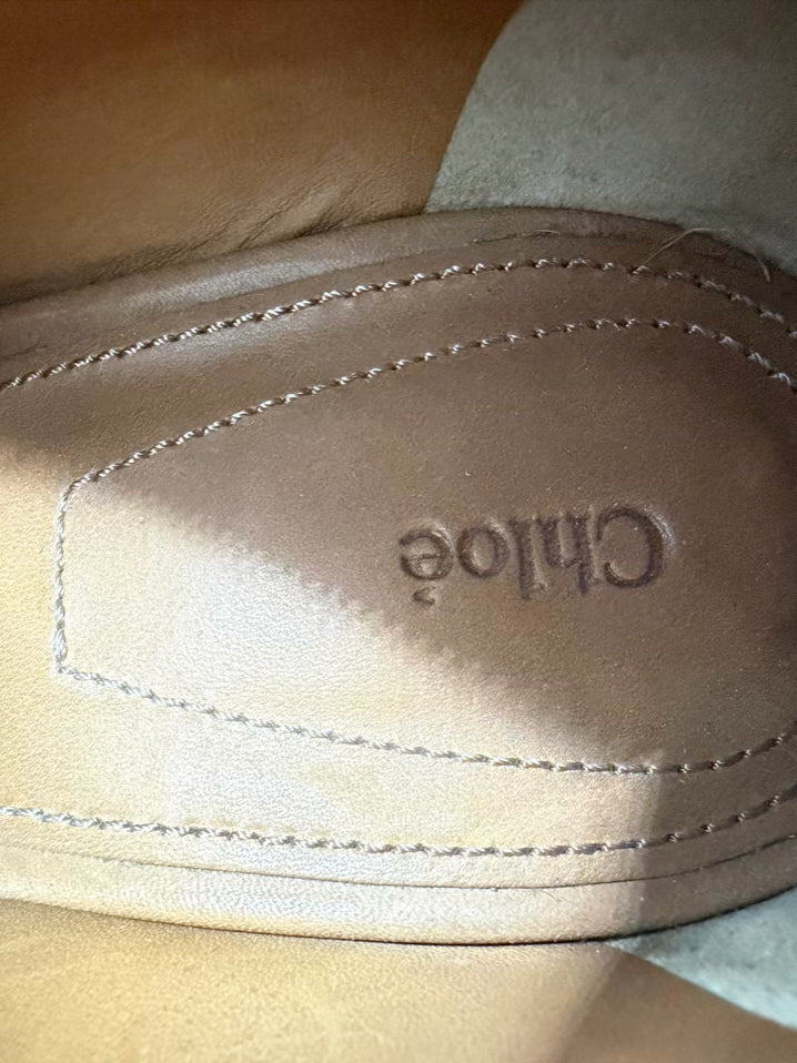 CHLOE Size 39 Olive Heels