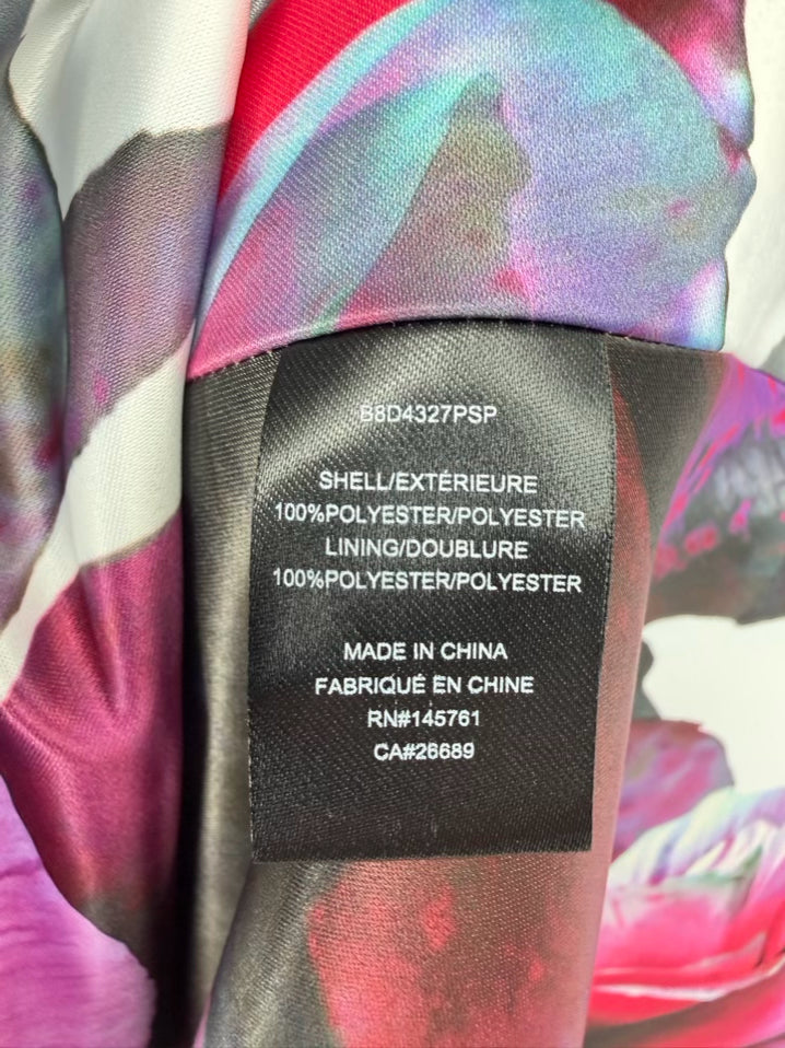 PARKER BLACK Size 8 Fuchsia Print Floral Strapless Gown NWT