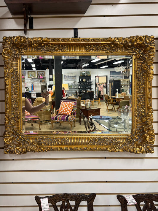 Gold Beveled Ornate Mirror