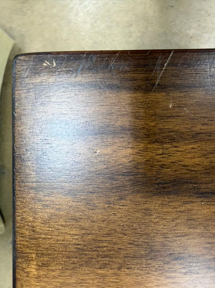Dark Wood Mid Century Look Coffee Table w/ 2 Drawers