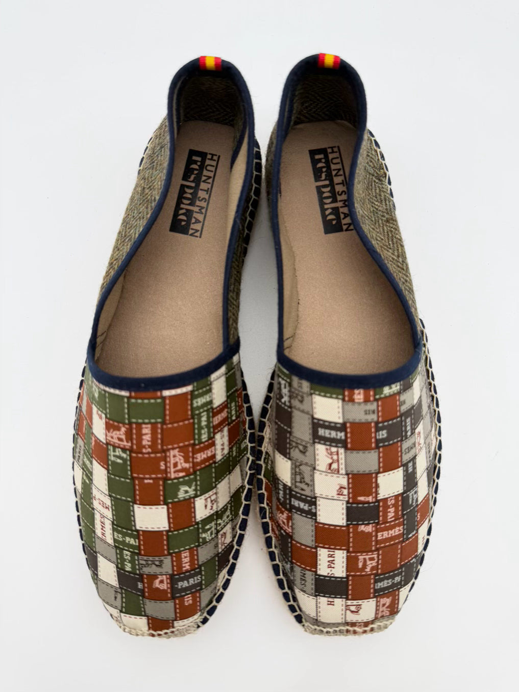 RESPOKE x HUNTSMAN Carre Classic Wmn's Size 43 Olive Espadrilles NWOT