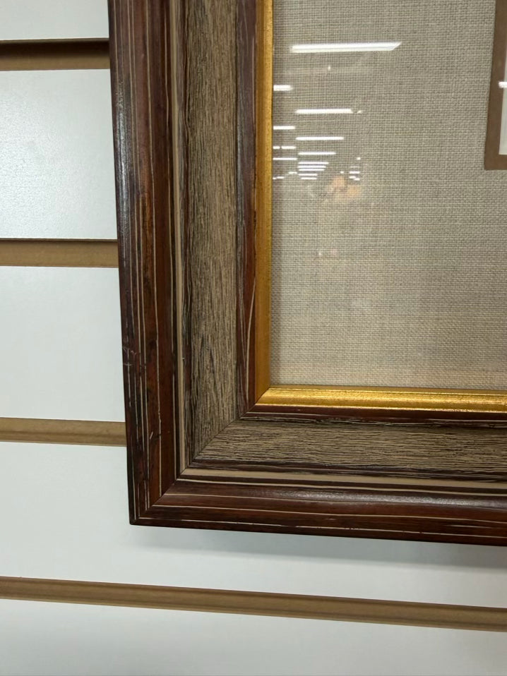 SIGNED BOB TIMBERLAKE The Pilot Print #3126/4621 In Brown Frame