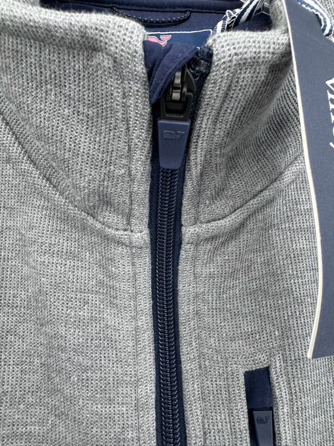 VINEYARD VINES Size XL Gray Mountain Sweater Fleece Vest NWT