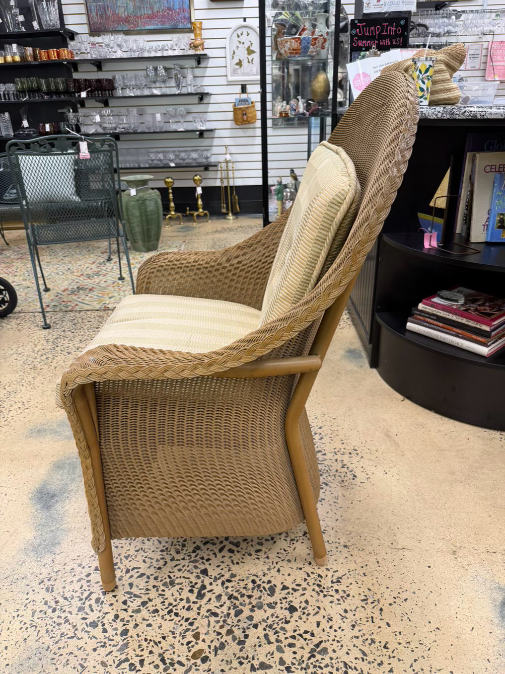 LOYD LOOM Carmel Wicker Pair Of Outdoor Chairs w/ Cushions