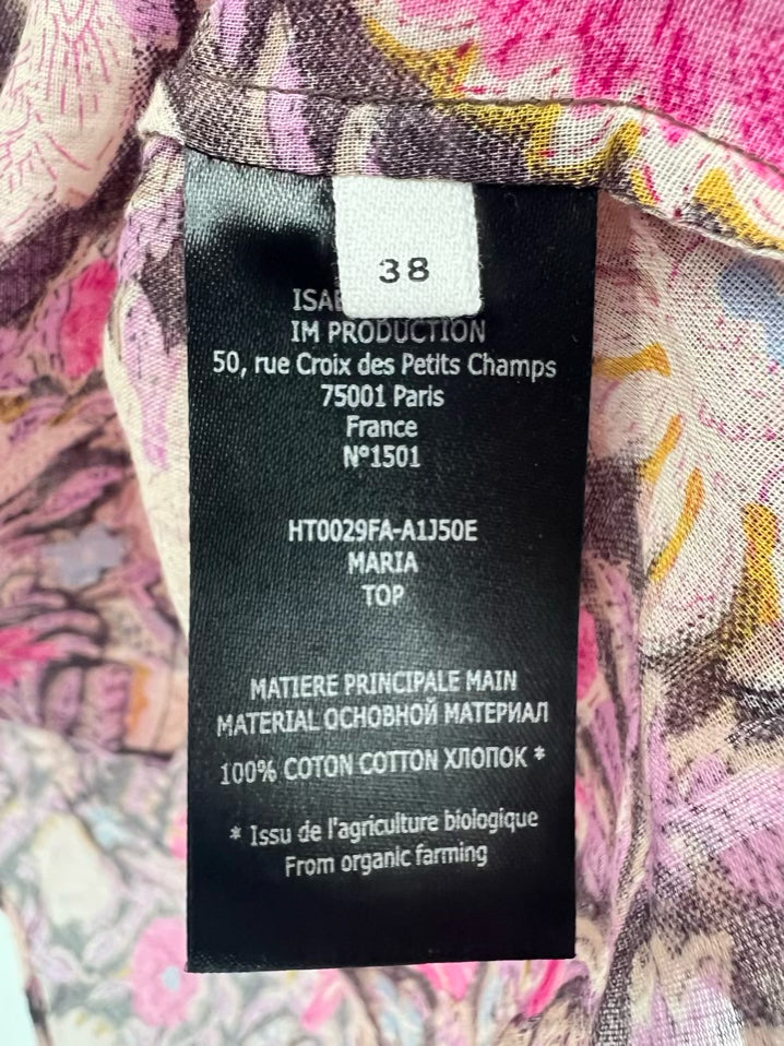 MARANT ETOILE Size 38 Pink Print Floral Blouse