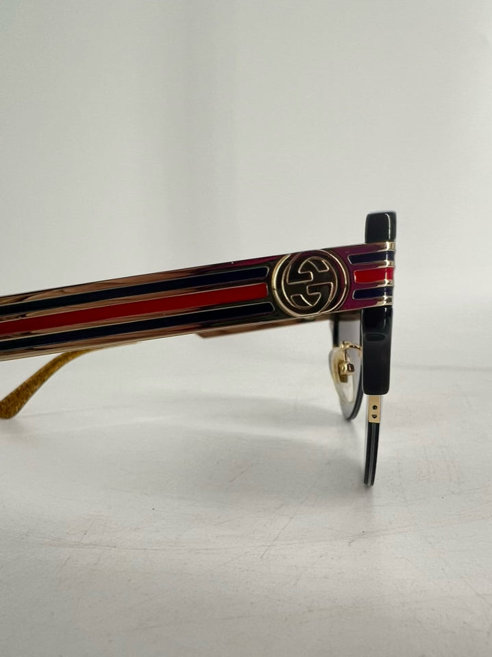 GUCCI Gold & Tortoise Metal Cat-Eye Gradient Sunglasses